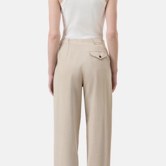 Closed Mawson Relaxed Pants Italian Fabric Soft Beige Size 26 (S) - Picture 2 of 13